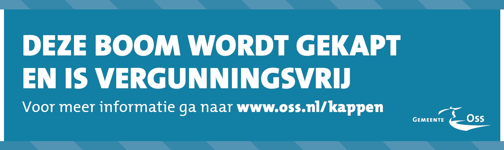 Blauw lint voor vergunningsvrije bomen