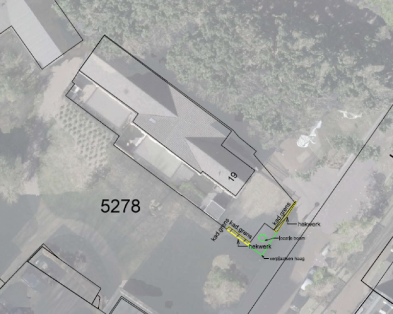 Kruisstraat 19 te Oss, kadastraal bekend gemeente Oss sectie A nummer 5278 