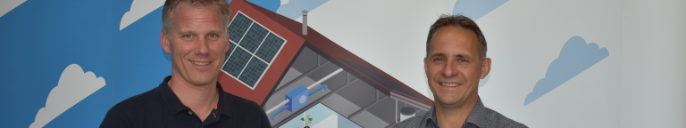 Frank, links, is energiecoach en Ruud, rechts, is energieadviseur
