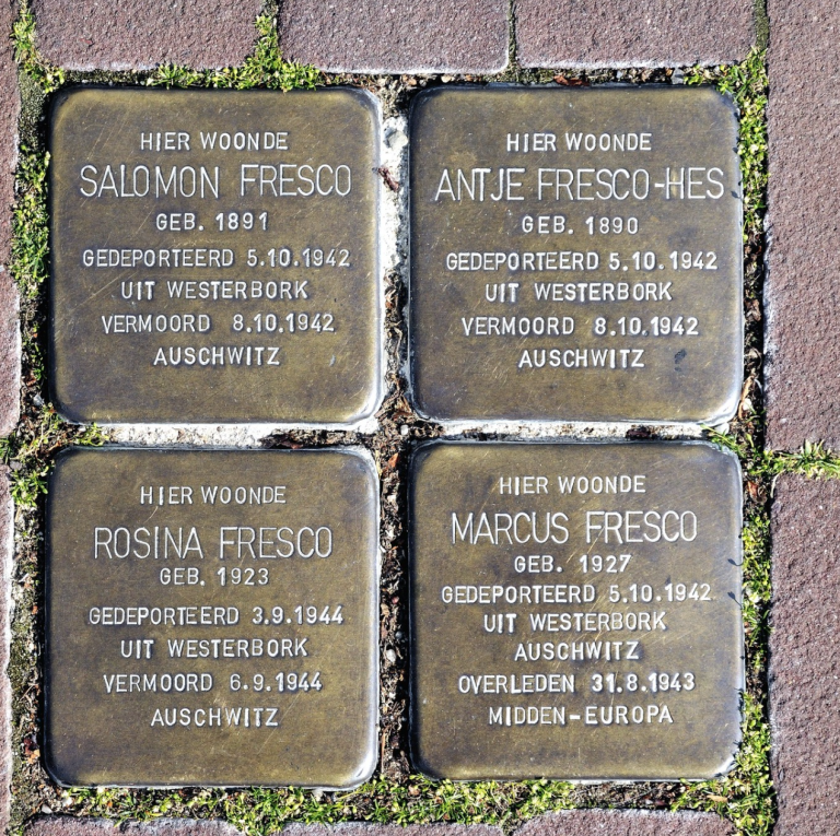 Wandeltocht langs Struikelstenen in Oss op maandag 4 mei 2026