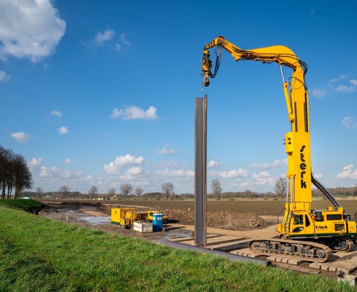 Wegafsluiting Lithoijensedijk vanaf 28 april voor de dijkversterking in Lithoijen 